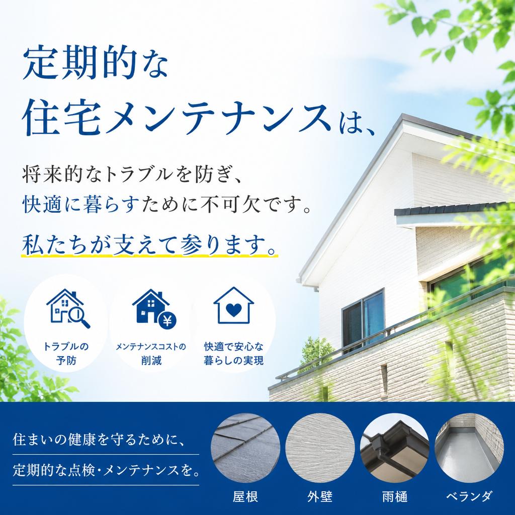 メンテナンスがもたらす安心